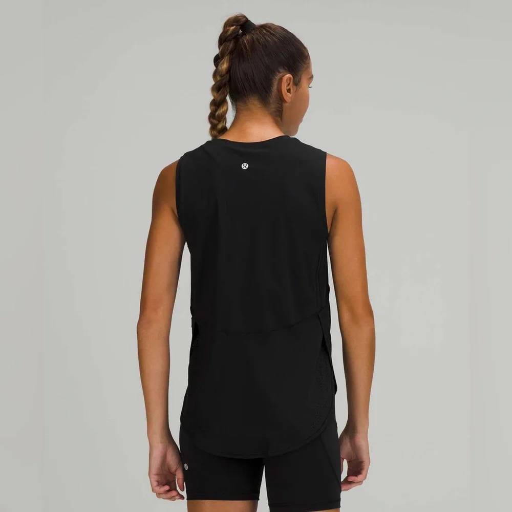 Lululemon High Neck Split Hem Run Tank - Picture 2 of 10